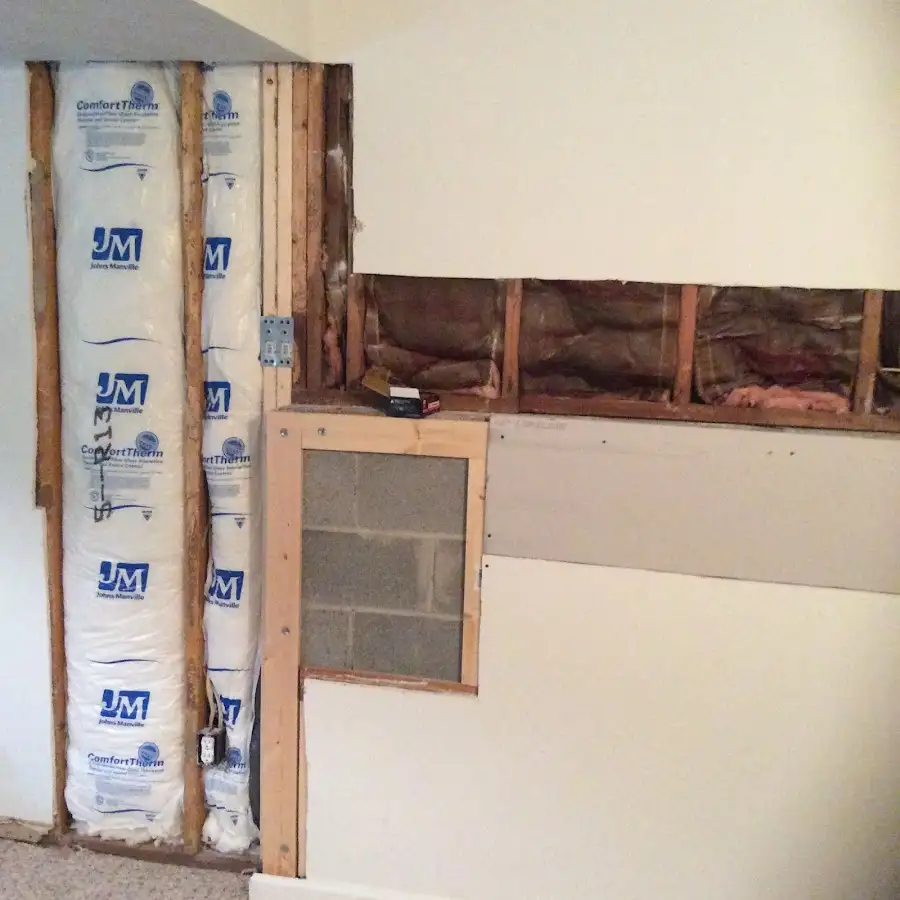 Wall insulation replacement during Contents Cleaning & Restoration in Prairie du Chien